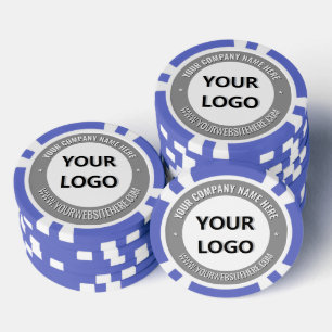 Gebrandmerkt Zakelijk Logo Bedrijfs Poker Chips Vo