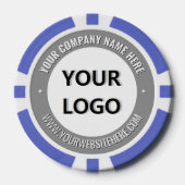 Gebrandmerkt Zakelijk Logo Bedrijfs Poker Chips Vo (Voorkant)