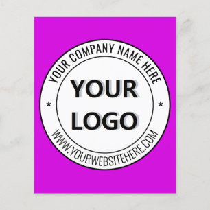 Gebrandmerkte Logo Tekst Zakelijke Promotie Flyers