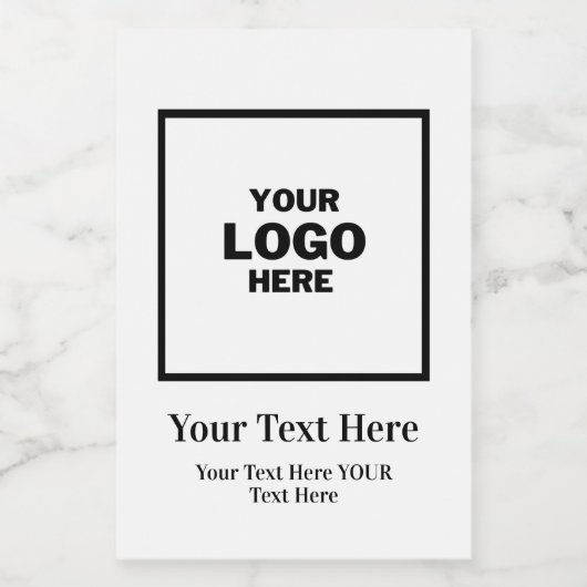 Gebrandmerkte professionele klassieker  voedselcontainer etiket (Enkel label)