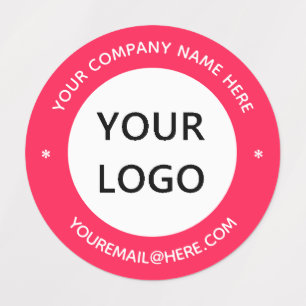 Gebrandmerkte Zakelijke Logo Labels Voorbeeld Aang