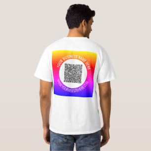 Gebrandmerkte Zakelijke QR-code T-shirt Voorbeeld
