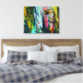 Gebrandschilderd Galass effect moderne abstracte k Canvas Afdruk (Insitu (Slaapkamer))