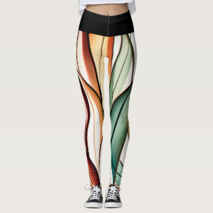 gebrandschilderd gras leggings