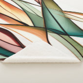 gebrandschilderd gras sherpa deken (3/4)