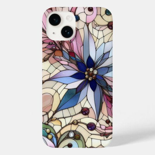 Gebrandschilderde bloem  Case-Mate iPhone case (Achterkant)