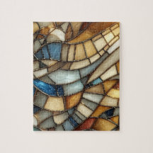 Gebrandschilderde Glasgolven Puzzel