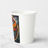 gebrandschilderde libel papieren bekers (Links)