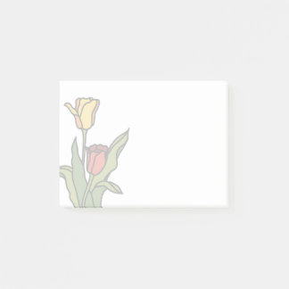 Gebrandschilderde tulpen post-it® notes