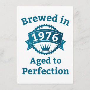 Gebreekt in 1976 Ouderdom tot perfectie Kaart