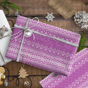 Gebreekt Stitch Pattern11 Orchid Pink ID208 Cadeaupapier