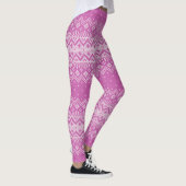 Gebreekt Stitch Pattern Orchid Pink ID208 Leggings (Rechts)