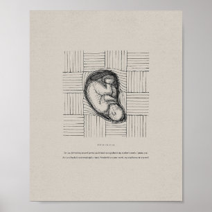 Gebreid in de baarmoeder van mijn moeder - Psalm 1 Poster