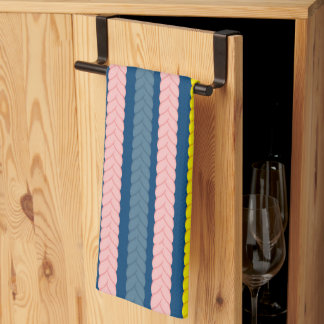 gebreid patroon keukenhanddoek
