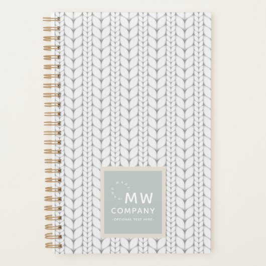 Gebreid patroon Modern Professional Handgemaakt Planner (Voorkant)