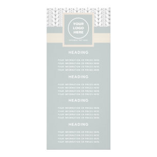 Gebreid patroon Modern Professional Logo Reclamekaart