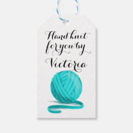 Gebreid voor u Gepersonaliseerd met Care Info Cadeaulabel