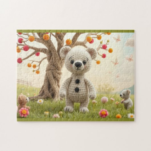 gebreide beren legpuzzel (Horizontaal)
