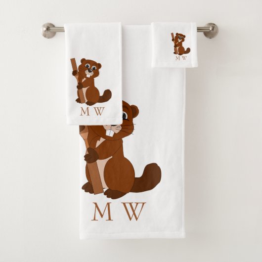 Gebreide Design Monogram Bad Handdoek (Insitu)