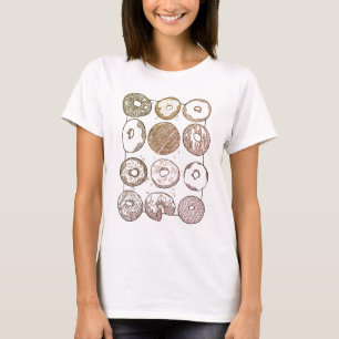 GEBREIDE DOZIJN DONUTS Dames T-shirt