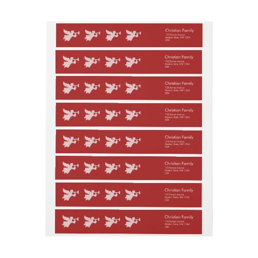 Gebreide Engelen Trompet Christelijke Kerstbrei (Vel)