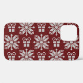 Gebreide geschenken: winterpatroon. Case-Mate iPhone case (Achterkant (horizontaal))