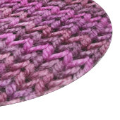 Gebreide harmonie: Paarse streep textuur Snijplank (Hoek)
