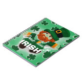 Gebreide kabouter st.Patrick's dag 2024 Notitieboek (Linkerzijde)