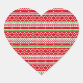 Gebreide Kerst- en Vakantietrui Stijl Hart Sticker (Voorkant)