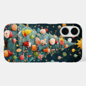 Gebreide kerstboom feestelijke Ornamenten Schattig Case-Mate iPhone Case (Achterkant (horizontaal))