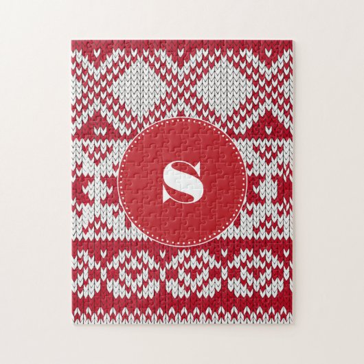 Gebreide Kerstmis Legpuzzel (Verticaal)
