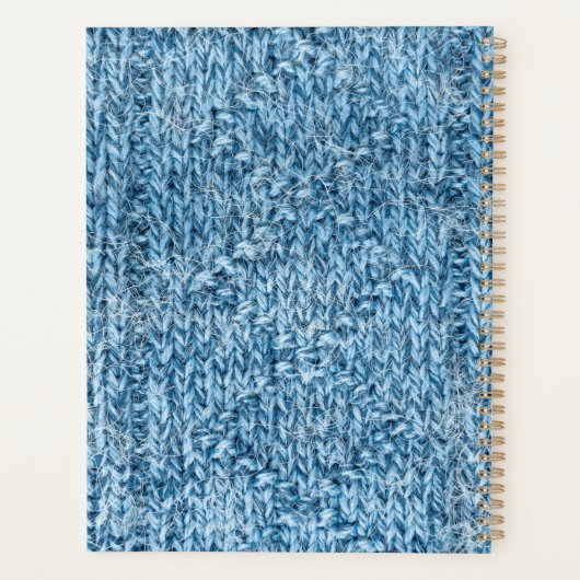 gebreide patroontextuur planner (Achterkant)