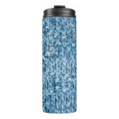 gebreide patroontextuur thermosbeker (Voorkant)