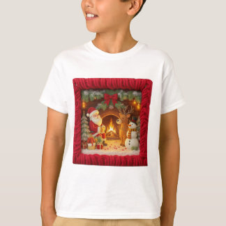 Gebreide Rendier Kerst T-Shirt