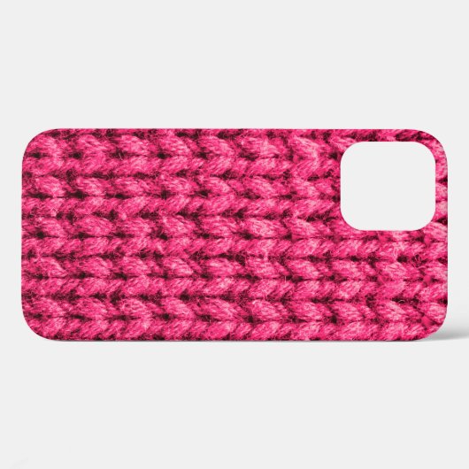 Gebreide roze achtergrond. Garens. Verticaal kn Case-Mate iPhone Case (Achterkant (horizontaal))