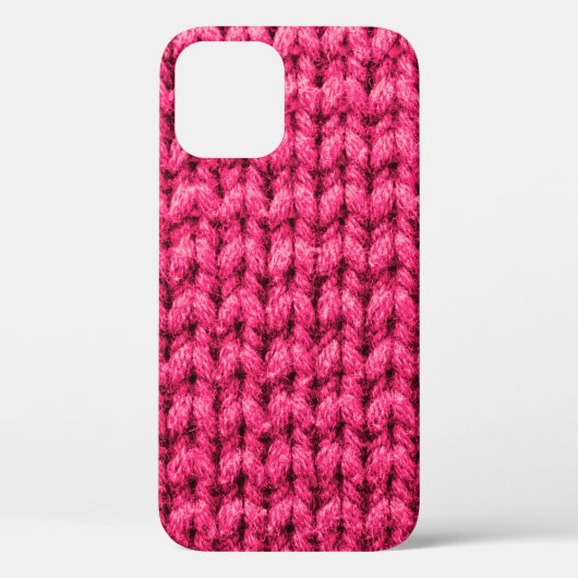 Gebreide roze achtergrond. Garens. Verticaal kn Case-Mate iPhone Case (Achterkant)