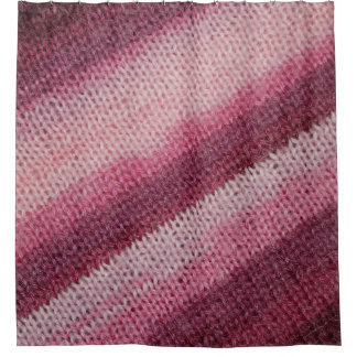 Gebreide stof textuur, paarse-roze abstract. douchegordijn