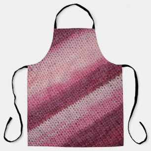 Gebreide stof textuur, paarse-roze abstract. schort