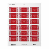 Gebreide talen etiket (Full Sheet)