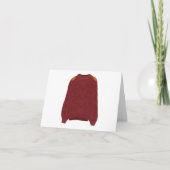 Gebreide trui bedankkaart (Voorkant)