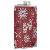 Gebreide winter kerst decoratief patroon heupfles (Rechts)