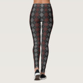 Gebreide wol Pattern Print Leggings (Achterkant)