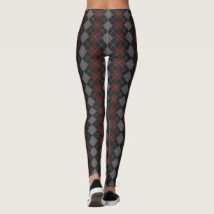 Gebreide wol Pattern Print Leggings