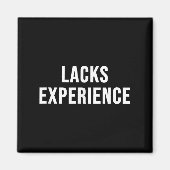 Gebrek aan ervaring magneet (Voorkant)