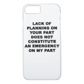 Gebrek aan planning Case-Mate iPhone case (Achterkant)