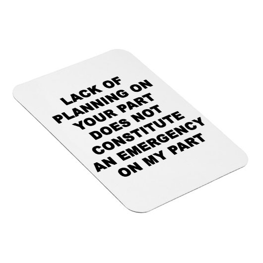 Gebrek aan planning magneet (Rechterzijde)