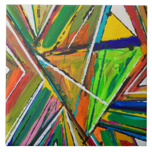 Gebroken 6 x 6 keramische tegel tegeltje