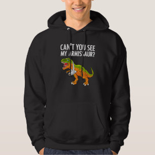 Gebroken arm voor mannen jongens kinderen hand pol hoodie