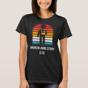 Gebroken artikel 15 BACKPRINT gebroken bot 1 T-shirt