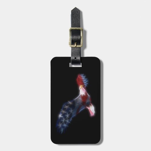 Gebroken Bald Eagle Bagagelabel (Voorkant verticaal)